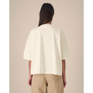 T Shirt Unisex Boxy In Cotone Riciclato Hypster - personalizzabile con logo
