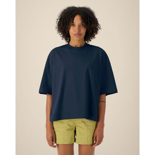 T Shirt Unisex Boxy In Cotone Riciclato Hypster - personalizzabile con logo