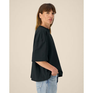 T Shirt Unisex Boxy In Cotone Riciclato Hypster - personalizzabile con logo