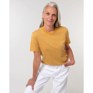 T Shirt Unisex Garment Dyed Crafter Vintage - personalizzabile con logo