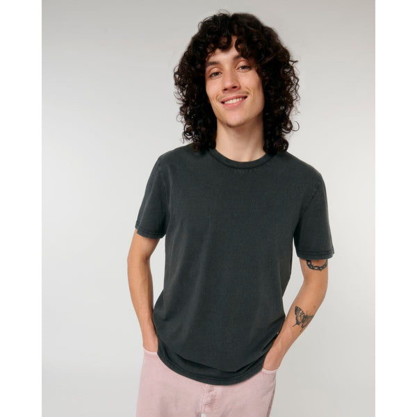 T Shirt Unisex Garment Dyed Crafter Vintage nero / XXS - personalizzabile con logo