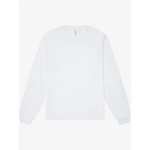 T-shirt Unisex Heavy Boxy Long Sleeve bianco / XS - personalizzabile con logo