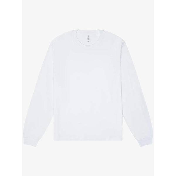 T-shirt Unisex Heavy Boxy Long Sleeve bianco / XS - personalizzabile con logo