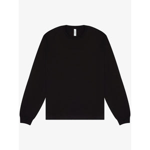 T-shirt Unisex Heavy Boxy Long Sleeve nero / XS - personalizzabile con logo
