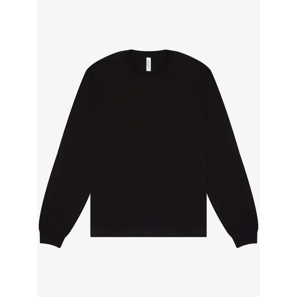 T-shirt Unisex Heavy Boxy Long Sleeve nero / XS - personalizzabile con logo