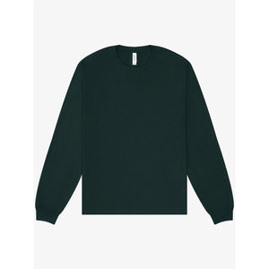 T-shirt Unisex Heavy Boxy Long Sleeve verde / XS - personalizzabile con logo