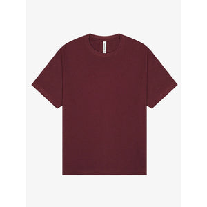 T-shirt Unisex Heavy Boxy Maroon / XS - personalizzabile con logo