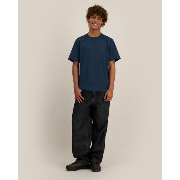 T Shirt Unisex Heavyweight In Cotone Riciclato Reeser blu navy / XXS - personalizzabile con logo