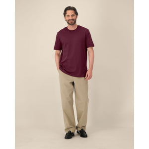 T Shirt Unisex Iconic Creator 2.0 deep plum / XS - personalizzabile con logo