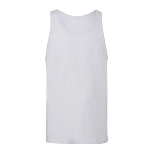 T-shirt Unisex Jersey Tank bianco / S - personalizzabile con logo