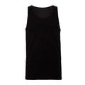 T-shirt Unisex Jersey Tank nero / S - personalizzabile con logo