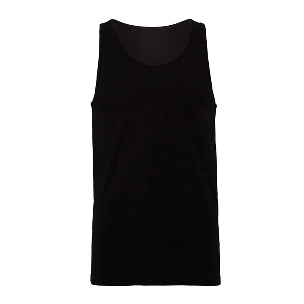 T-shirt Unisex Jersey Tank nero / S - personalizzabile con logo