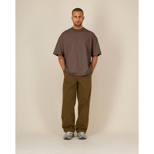 T Shirt Unisex Oversized A Collo Alto Blaster 2.0 marrone / XXS - personalizzabile con logo