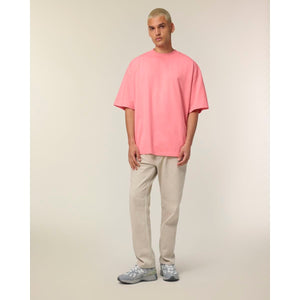 T Shirt Unisex Oversized A Collo Alto Blaster 2.0 rosa / XXS - personalizzabile con logo