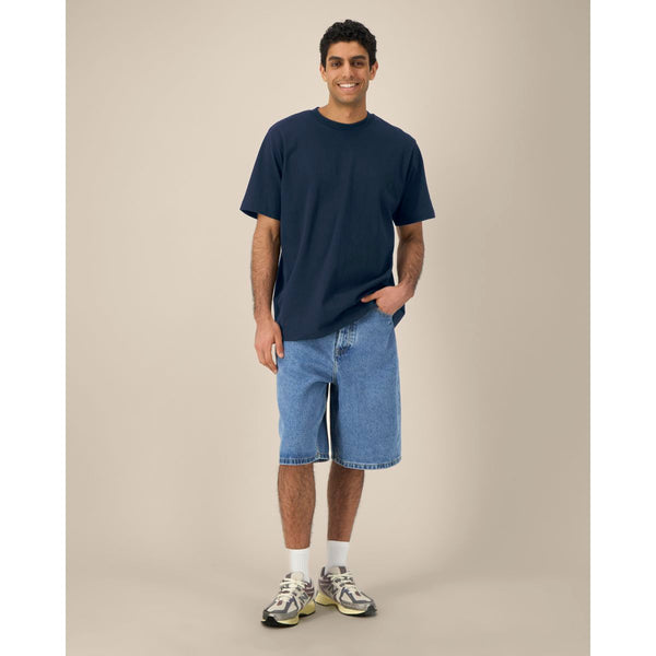 T Shirt Unisex Pesante Al Tocco Secco Freestyler blu navy / XXS - personalizzabile con logo