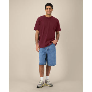 T Shirt Unisex Pesante Al Tocco Secco Freestyler bordeaux / XXS - personalizzabile con logo