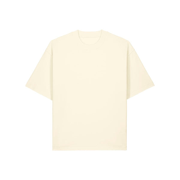 T Shirt Unisex Pesante Boxy Asher beige / XXS - personalizzabile con logo