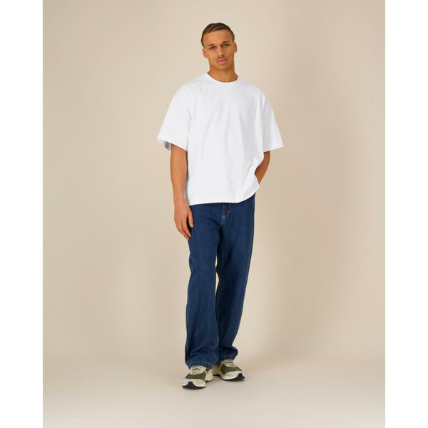 T Shirt Unisex Pesante Boxy Asher bianco / XXS - personalizzabile con logo