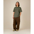 T Shirt Unisex Pesante Garment Dyed Freestyler Vintage kaki / XXS - personalizzabile con logo