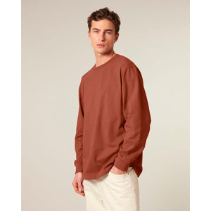 T Shirt Unisex Pesante Manica Lunga Freestyler Long Sleeve marrone / XXS - personalizzabile con logo