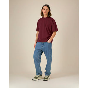 T Shirt Unisex Relaxed Breezer bordeaux / XXS - personalizzabile con logo