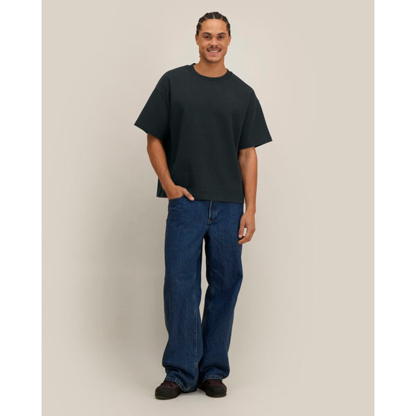 T Shirt Unisex Relaxed In Interlock Hazener nero / XXS - personalizzabile con logo