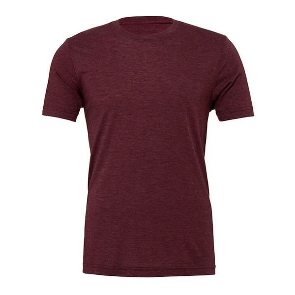 T-shirt Unisex Triblend / Maroon Triblend / S - personalizzabile con logo