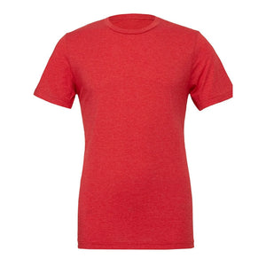 T-shirt Unisex Triblend / rosso / XS - personalizzabile con logo