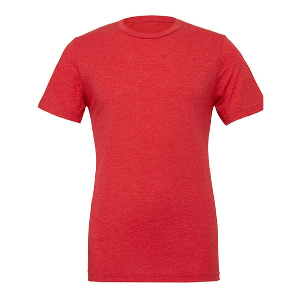 T-shirt Unisex Triblend / rosso / XS - personalizzabile con logo