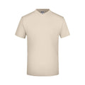 T-shirt V-t Medium beige / S - personalizzabile con logo