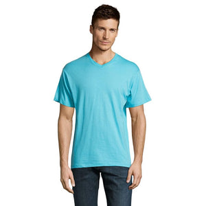 T-Shirt Victory Uomo  150G azzurro / S - personalizzabile con logo