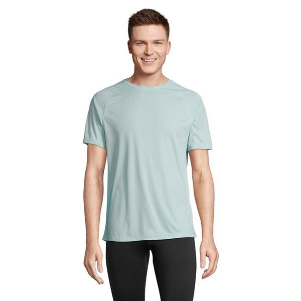 T-Shirt Vortex Raglan Arctic Blue / XS - personalizzabile con logo