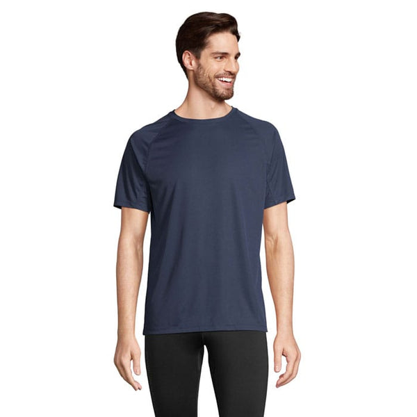 T-Shirt Vortex Raglan blu navy / XS - personalizzabile con logo