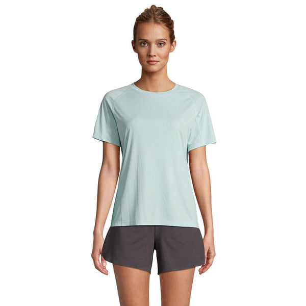 T-Shirt Vortex Women Raglan Arctic Blue / XS - personalizzabile con logo