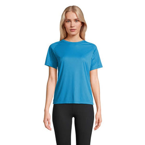T-Shirt Vortex Women Raglan azzurro / XS - personalizzabile con logo