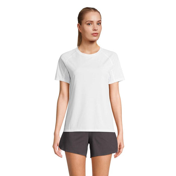 T-Shirt Vortex Women Raglan Bianco / XS - personalizzabile con logo