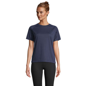 T-Shirt Vortex Women Raglan blu navy / XS - personalizzabile con logo