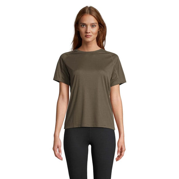 T-Shirt Vortex Women Raglan kaki / XS - personalizzabile con logo