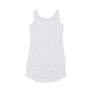 T-shirt Women' Curved Vest Dress bianco / S - personalizzabile con logo