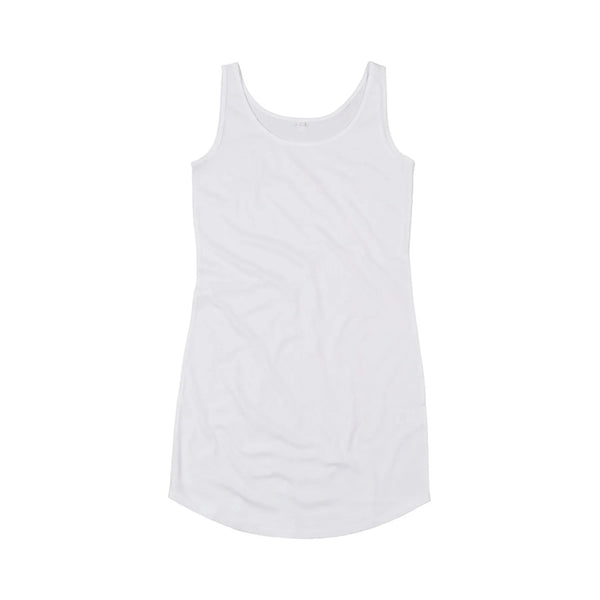 T-shirt Women' Curved Vest Dress bianco / S - personalizzabile con logo
