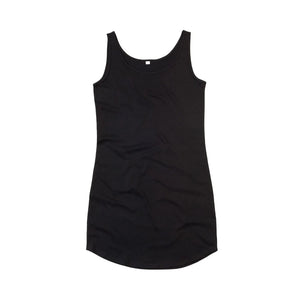 T-shirt Women' Curved Vest Dress nero / S - personalizzabile con logo