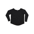 T-shirt Women' Loose Fit Long Sleeve T nero / S - personalizzabile con logo