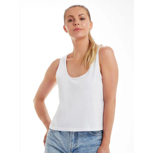 T-shirt Women'' Organic Crop Vest - personalizzabile con logo