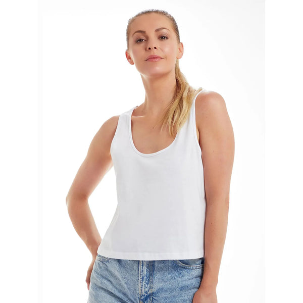 T-shirt Women'' Organic Crop Vest - personalizzabile con logo
