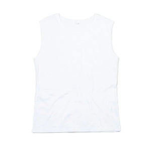 T-shirt Women' Organic Raw Tank T bianco / S - personalizzabile con logo
