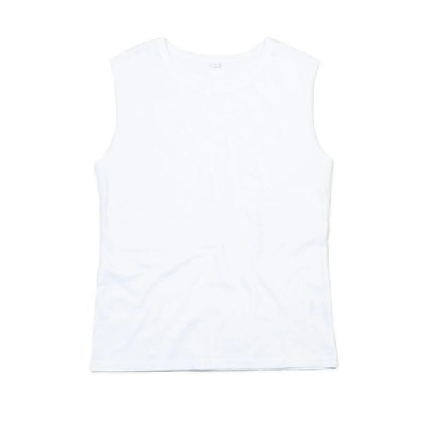 T-shirt Women' Organic Raw Tank T bianco / S - personalizzabile con logo