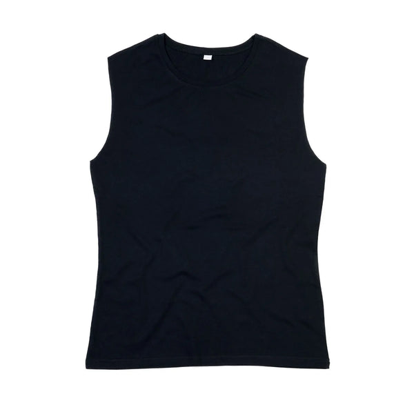 T-shirt Women' Organic Raw Tank T nero / S - personalizzabile con logo