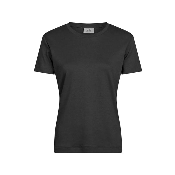T-shirt Women' pima cotton tee nero / S - personalizzabile con logo