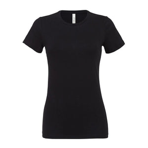 T-shirt Women' Relaxed Jersey Short Sleeve nero / S - personalizzabile con logo