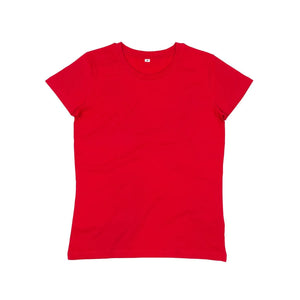 T-shirt Women's Essential Organic T rosso / XS - personalizzabile con logo